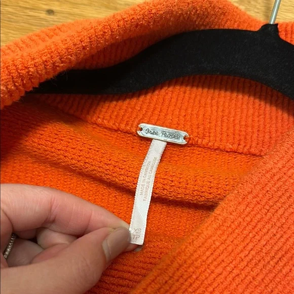 Free People Audacious Long Sleeve Ottoman Slouchy Ribbed Tunic Sweater Sz XS - Picture 5 of 6